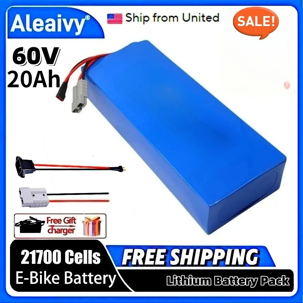 16S6P Aleaivy 60V 20Ah Lithium - 60V 30Ah 21700 Battery Pack 评论和价格