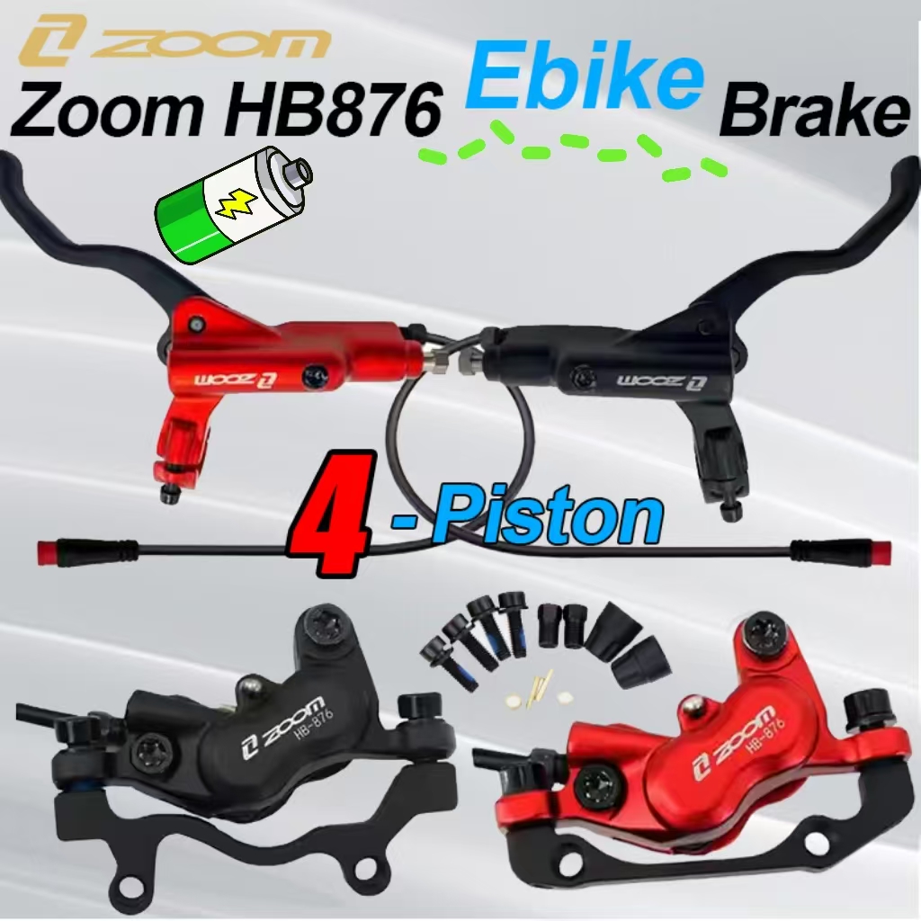 ZOOM HB-876E E-Bike 4-Piston H - Zoom Hydraulic Brake 4 Piston E-Scooter 评论和价格