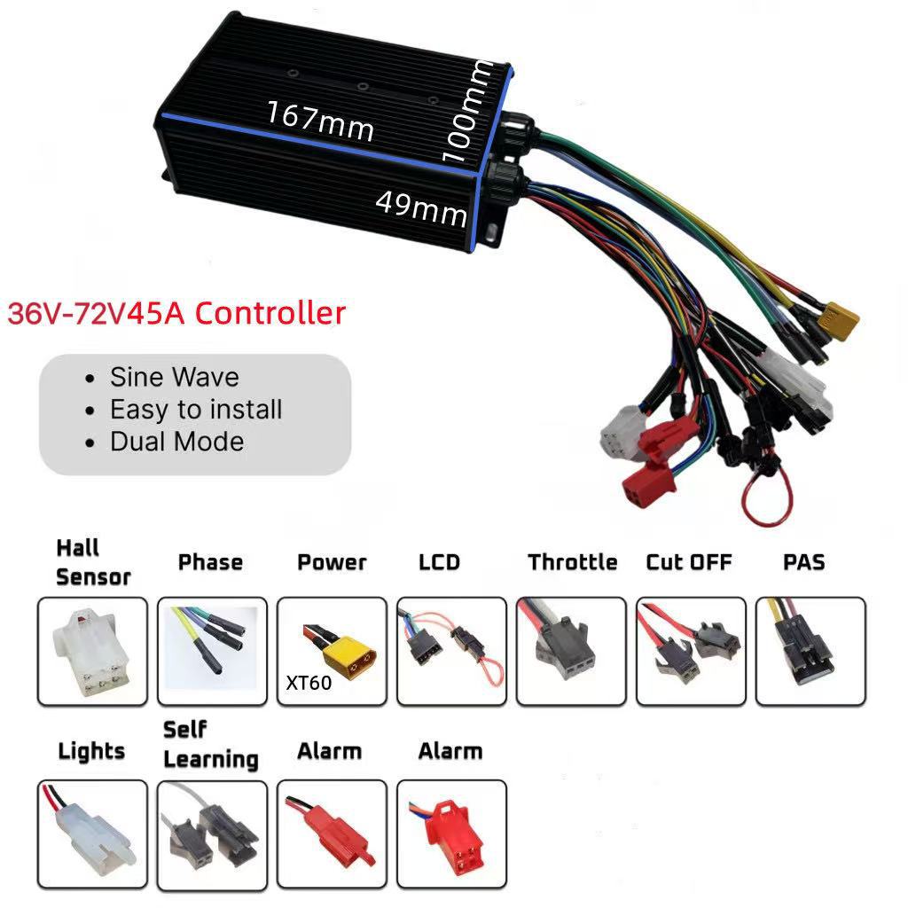 Cross-border factory direct su - 72V 45A Dual Controller 评论和价格